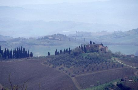 Paysage toscan vers San Gimignano, 1993