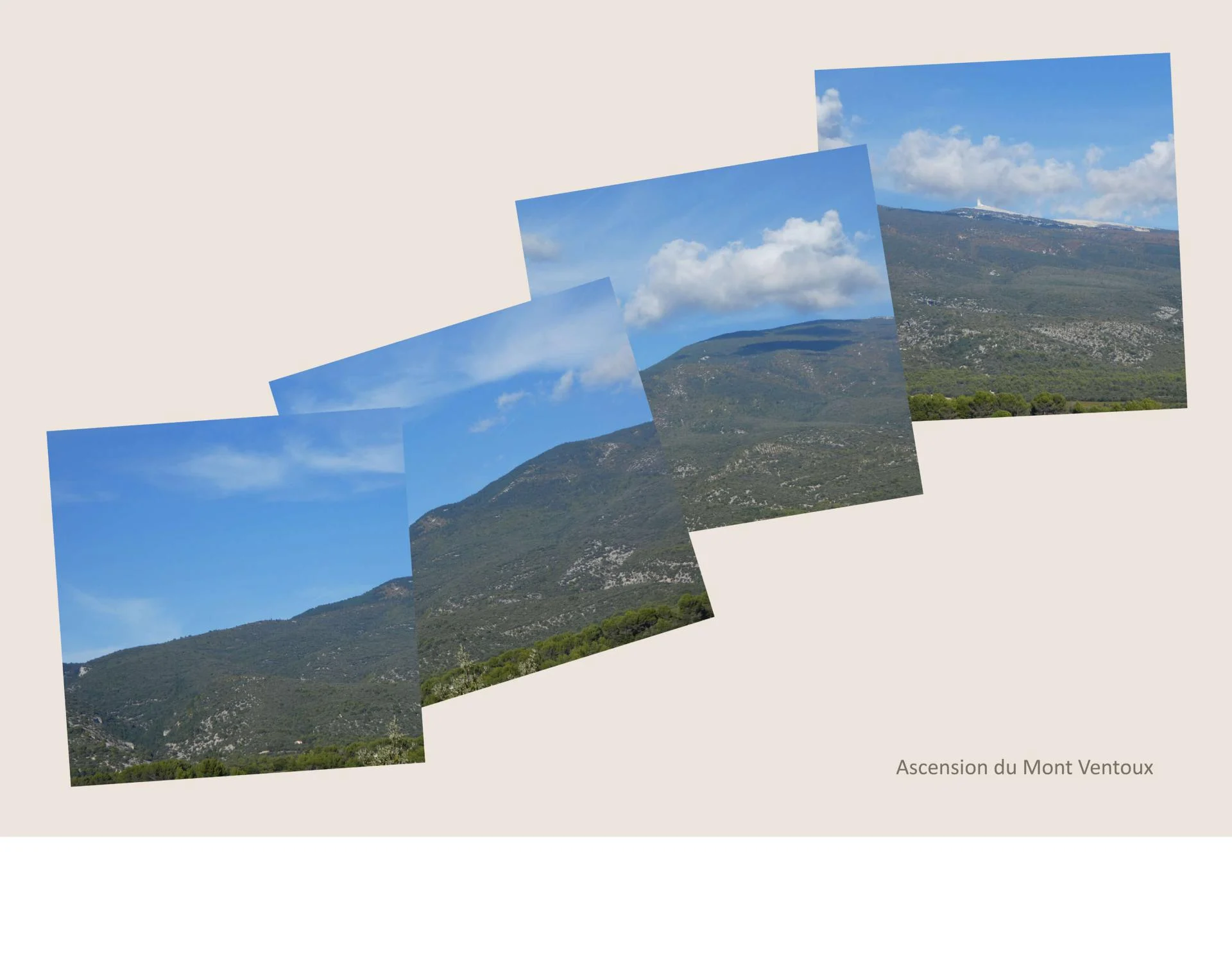 5 L' ascension du Mont-Ventoux